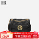 HR赫蓮娜包包女包菱格鏈條包女小包女士單肩斜挎包女生日禮物 黑色(升級頭層牛皮)