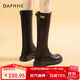 達芙妮厚底長(cháng)筒靴女款2025秋冬季騎士靴女不過(guò)膝長(cháng)靴顯瘦高筒靴子
