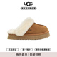UGG毛絨拖鞋秋冬戶(hù)外百搭保暖拖鞋厚底増高休閑女士鞋栗色1122550CHE