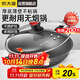 炊大皇 炒鍋不粘鍋 少油煙平底多用煎炒鍋36cm 電磁爐通用健康CKN4636BF