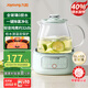 九陽（Joyoung）0膠水凈萃全玻璃養(yǎng)生壺 燒水加快40% 燉煮恒溫泡茶壺電熱水壺辦公室1L迷你花茶壺WY104 綠色 