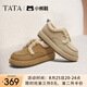 他她（TATA）小熊鞋加絨毛毛鞋女鞋厚底保暖棉鞋雪地靴冬新款CEH01DM4 黃棕（仿毛里） 40