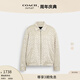 蔻馳（COACH）奧萊女士同系色經(jīng)典老花SOUVENIR夾克戶(hù)外百搭 蒸汽色 混合色 M