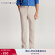 TOMMY HILFIGER【斜紋微肌理】秋冬男裝府綢直筒半松緊腰西褲休閑長褲32819 米白色AEV -直筒版-府綢-正常拍 34 （2.7尺）