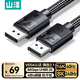 山澤【VESA官方認(rèn)證】DP線2.1專業(yè)版16K高清視頻線1.5米8K240Hz80G電競電腦顯卡接顯示器連接線HDP-15