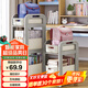奇晟銘源書(shū)包置物架可移動(dòng)桌面整理書(shū)本零食收納盒3層小推車(chē) LC-S159
