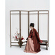 芷蘅間 朱砂夜行 漢服女漢元素唐風(fēng)印花齊胸破裙唐風(fēng)大衣春秋日常 唐風(fēng)大衣 預售30天 S