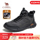 駱駝（CAMEL）男鞋冬季加絨保暖戶(hù)外登山鞋厚底增高防滑舒適徒步運動(dòng)鞋子男 G13W379077 黑色 42