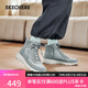 斯凱奇（Skechers）女靴春中幫鞋雪地靴防滑減震百搭休閑鞋棉鞋144198
