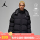Jordan男子喬丹 短款連帽棉服 拒水擋風(fēng) 保暖面包服DQ8105-010黑色M