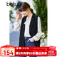 betu百圖女裝韓版英倫風(fēng)氣質(zhì)外穿西裝領(lǐng)馬甲女2202T77 黑色 S