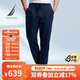 諾帝卡（NAUTICA）【商場(chǎng)同款】男裝春夏新款柔軟透氣耐磨舒適牛仔休閑長(cháng)褲PM4163 牛仔藍4CZ M