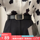 viney牛皮女士皮帶免打孔百搭腰帶女裝飾簡(jiǎn)約休閑學(xué)生褲帶裙帶七夕禮物