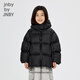 jnby by JNBY江南布衣童裝加厚羽絨服短款連帽面包服保暖冬男女童1OAC10950 001/本黑 160cm