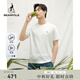 beanpole【新品】濱波  2025春夏男士基礎款涼感純色圓領(lǐng)短袖T恤 白色 175/92A M