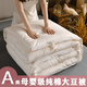 水星家紡全棉A類(lèi)大豆纖維被子冬被加厚保暖春秋被單雙人空調純棉被芯酒店 米白 180x220cm特厚冬被【約10斤 適合