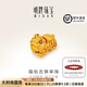明牌珠寶 足金3D硬金黃金串珠金獅迎財福字轉運珠送禮AFP0412定價(jià) 批次不同福字有所不同以實(shí)物為準 約2.14-2.33克