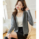 奢汐（Srcr）連帽純羊毛外套女外搭秋冬短款休閑減齡針織毛衣開(kāi)衫