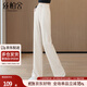 絲柏舍垂感松緊腰闊腿褲女2025秋裝新款時(shí)尚寬松簡(jiǎn)約休閑褲