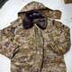 正版原廠(chǎng)新款式交舊冬季羽絨迷彩服防寒防水加厚棉大衣可拆卸內膽 沙色大衣（路）（衣+內膽+帽） 175/104-108