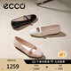 愛步（ECCO）七夕禮物 芭蕾舞鞋女 25年倪妮同款瑪麗珍淺口單鞋 舞悅234303 石灰色23430301378 36
