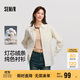森馬（Semir）長(cháng)袖襯衫女冬中長(cháng)款寬松純棉燈芯絨純色襯衣通勤上衣101724105001