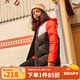 彪馬（PUMA）新款兒童羽絨服男童中長(cháng)款時(shí)尚潮流拼色保暖羽絨服外套 黑色 128 cm