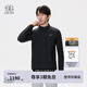 KOLON SPORT/可隆針織夾克 男子戶外徒步外套彈力接觸涼感UPF50+防曬衣外套 LHJK5MNT07-BK 黑色 L 175/96A