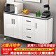 梵艾奇 餐邊柜現代簡(jiǎn)約茶水柜客廳白色烤漆大容量收納置物柜廚房碗柜 晶美A944【長(cháng)139.4寬40高90cm】
