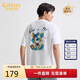 卡賓精致繡花T恤25夏季生動(dòng)有趣色彩豐富 米白色12  L /175/50 