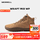 邁樂(lè )（Merrell）邁樂(lè )戶(hù)外休閑鞋男WRAPT MID WP簡(jiǎn)約時(shí)尚戶(hù)外露營(yíng)鞋 輕便耐磨  J036007 棕黃（男） 42
