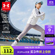 安德瑪（Under Armour）女童瑜伽褲休閑褲中大童緊身運動(dòng)褲251225179 鉛灰紫 150cm 