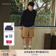 TOMMY HILFIGER秋冬男裝純色休閑簡(jiǎn)約雙面平紋針織亞洲版圓領(lǐng)T恤衛衣 藏青色DW5 M （推薦：135-150斤）