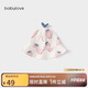 babylove嬰兒帽子夏季竹棉山茶紗布外出遮陽(yáng)帽男女寶寶漁夫帽清新可愛(ài)