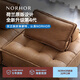 NORHOR原版荷蘭ASIADES北歐表情中古復(fù)古風(fēng)/皮埃蒙特真皮沙發(fā)組合模塊G 駝色單人1.05m|360°全真皮 現(xiàn)貨