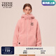 Teenie Weenie小熊女裝冬季仿羊羔絨連帽開衫保暖衛(wèi)外套衣女時髦 粉色 S (160)