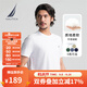 諾帝卡（NAUTICA）【單件直降】男裝25春夏新款全棉圓領(lǐng)短袖T恤男 白色1BW M