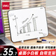 得力40*30cm黑色桌面手持小白板 可擦寫(xiě)單面桌面寫(xiě)字板 磁性?xún)和矣媒虒W(xué)小黑板記事備忘提示板