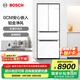 博世（BOSCH）冰箱M7s零嵌入式法式多門四開門461L家用電冰箱 雙循環(huán) 鉑金凈風(fēng) 玻璃面板 支持國家補貼 白色K9F72EA20C