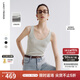 朗姿【王楚然同款 25高智衣櫥】夏季新款法式氣質(zhì)背心針織無(wú)袖內搭 銀灰色 2XL