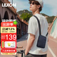 樂(lè)上（LEXON）休閑斜挎包男士單肩手機(jī)包商務(wù)運(yùn)動(dòng)輕便通勤百搭牛皮小背包禮物