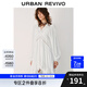 UR2025秋季新款女裝度假風(fēng)拼接蕾絲長(cháng)袖連衣裙UYL750013 本白 M