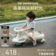 貝易（BeiE）皇室扭扭車(chē)兒童車(chē)1-3歲溜溜車(chē)男女寶寶搖搖車(chē)防側翻搖擺車(chē)嬰兒車(chē) 貝易卡其-親子共騎 【音樂(lè )款】