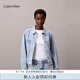 Calvin KleinJeans25早秋新款女士美式潮流復(fù)古風(fēng)ck滿印純棉牛仔外套47C782G X0S-牛仔淺藍(lán) XXS