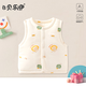 貝樂(lè )咿嬰兒衣服夾棉馬甲秋冬款加厚保暖背心0-2歲男女寶寶護肚坎肩秋裝 5978-心想獅成 73 (身高63-68cm  體重15-18斤)