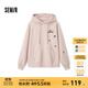 森馬（Semir）[商場(chǎng)同款]中國國家地理系列衛衣女圖案2024新款加絨寬松冬裝 橡皮粉61214 M