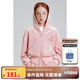ELLE KIDS童裝 千禧風(fēng)繡花標絲絨套裝女童春秋季連帽外套/松緊微喇褲可選 粉色-外套 165 (M)