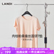 藍(lán)地短袖t恤女2025夏季新款簡約純色百搭打底衫圓領(lǐng)半袖上 肉桂粉 M