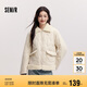 森馬（Semir）棉服女拼接毛絨翻領(lǐng)溫柔百搭2024冬季寬松棉衣復(fù)古風109724112003
