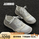 JASONWOOD品牌輕奢男鞋25年新款透氣網(wǎng)面德訓(xùn)鞋駕車鞋軟底百搭徒步鞋子男 白色【正品男鞋】 皮鞋碼 41 (255mm)